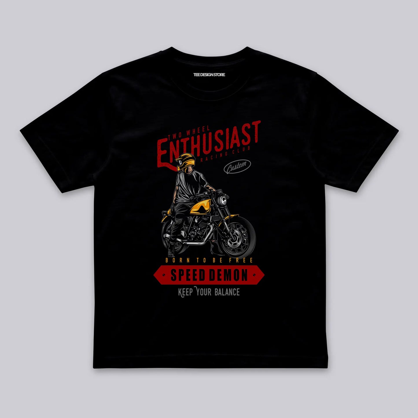Custom racing club biker