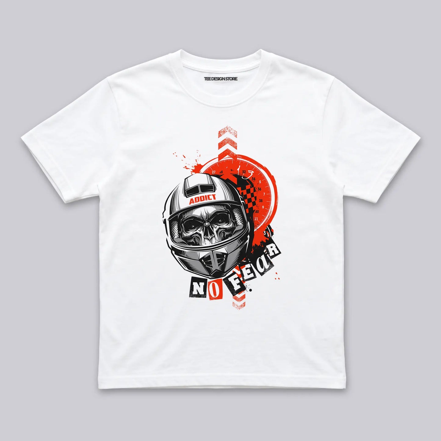 No fear skeleton racer